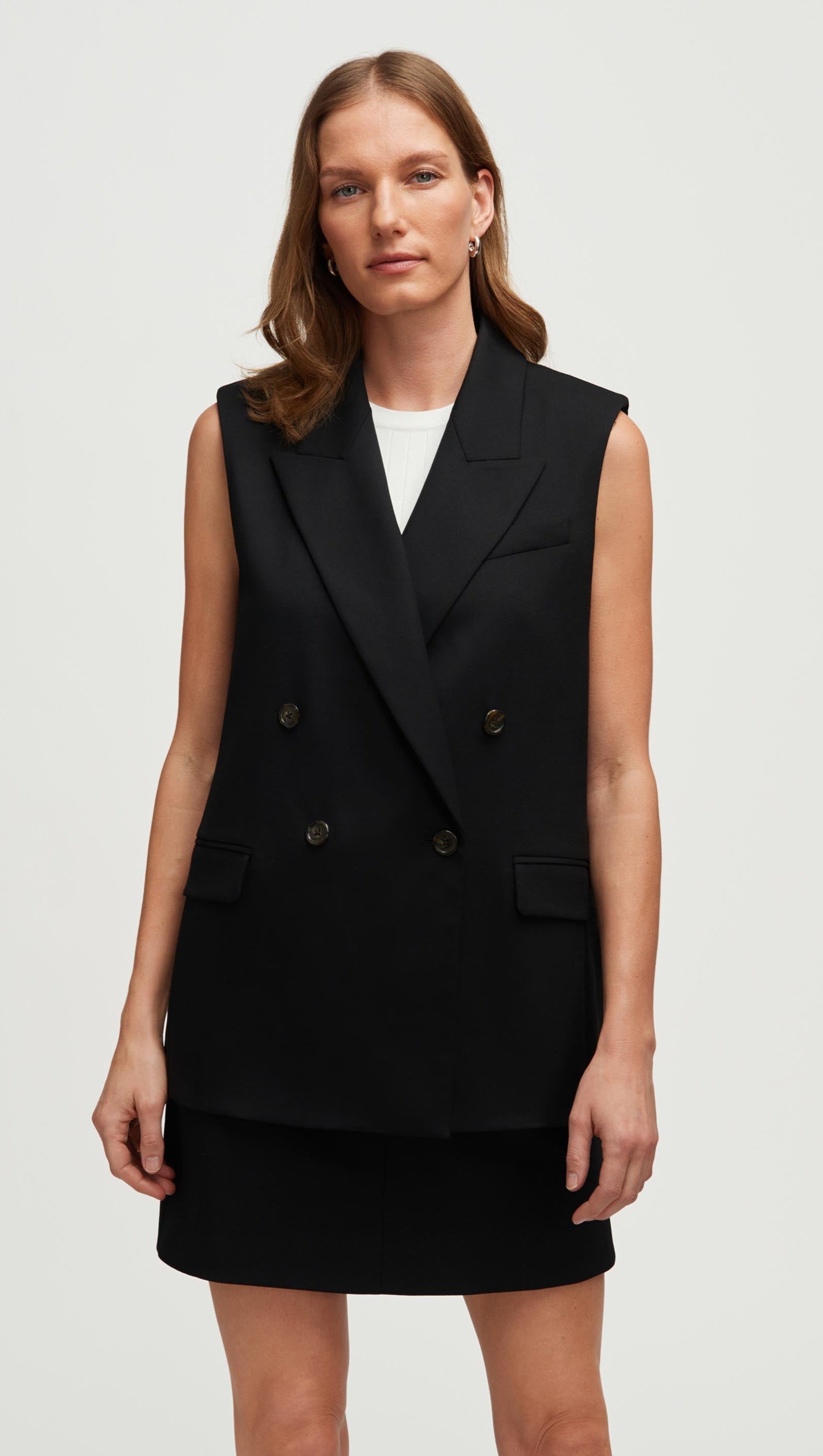 Bowery Vest in Seasonless Wool | Black