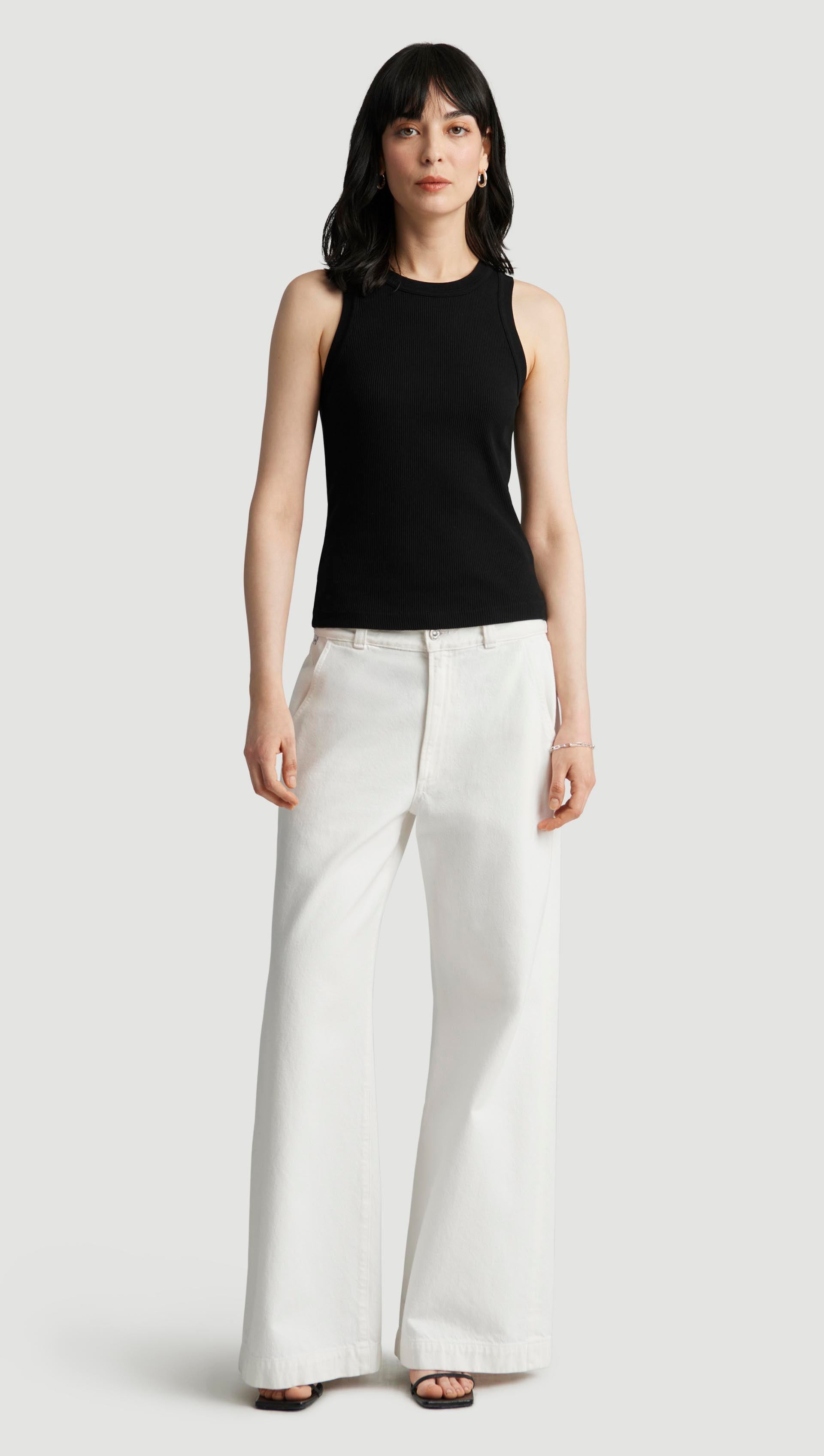 Beverly Trouser in Regenerative Cotton | Crescent