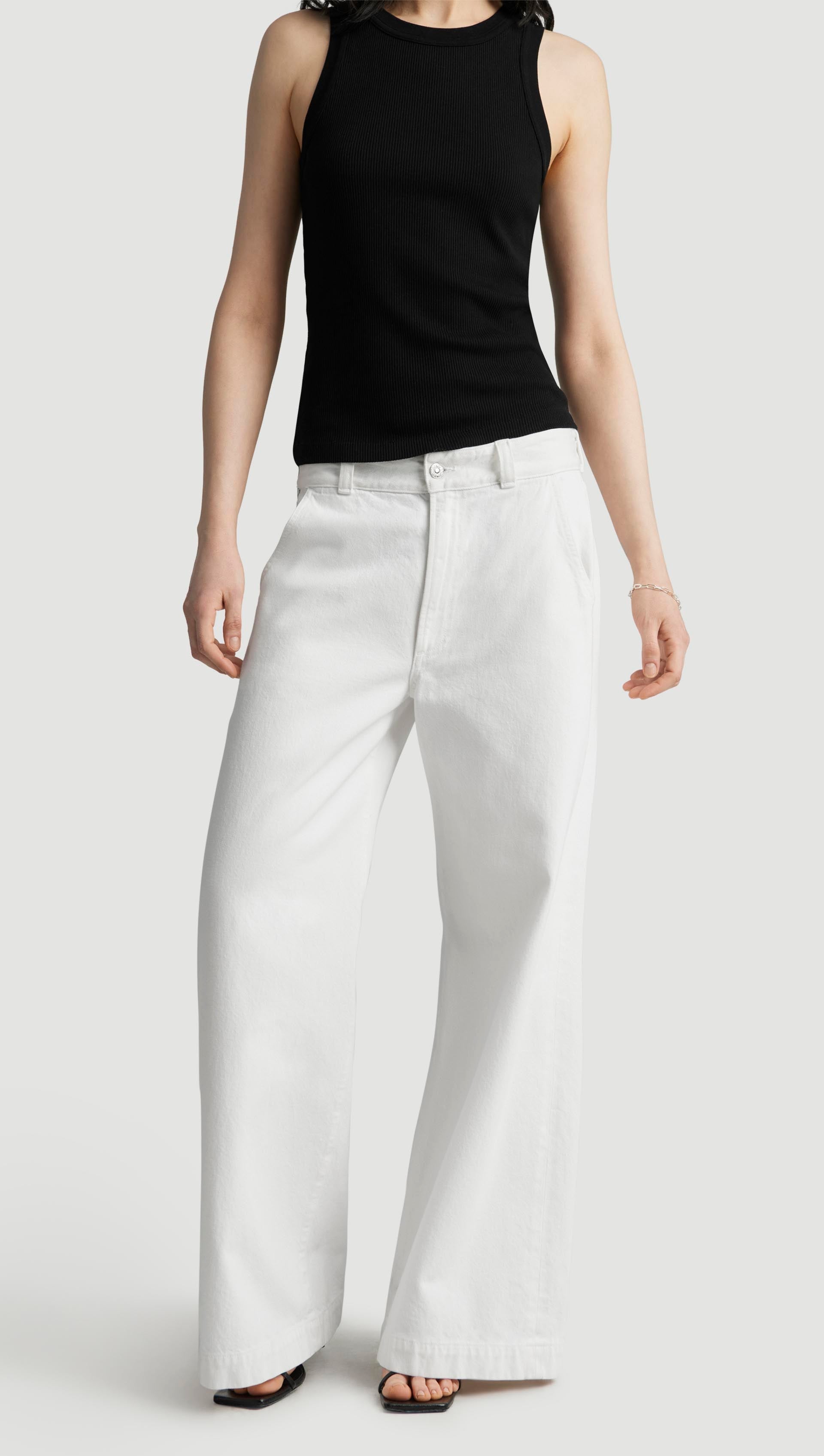 Beverly Trouser in Regenerative Cotton | Crescent