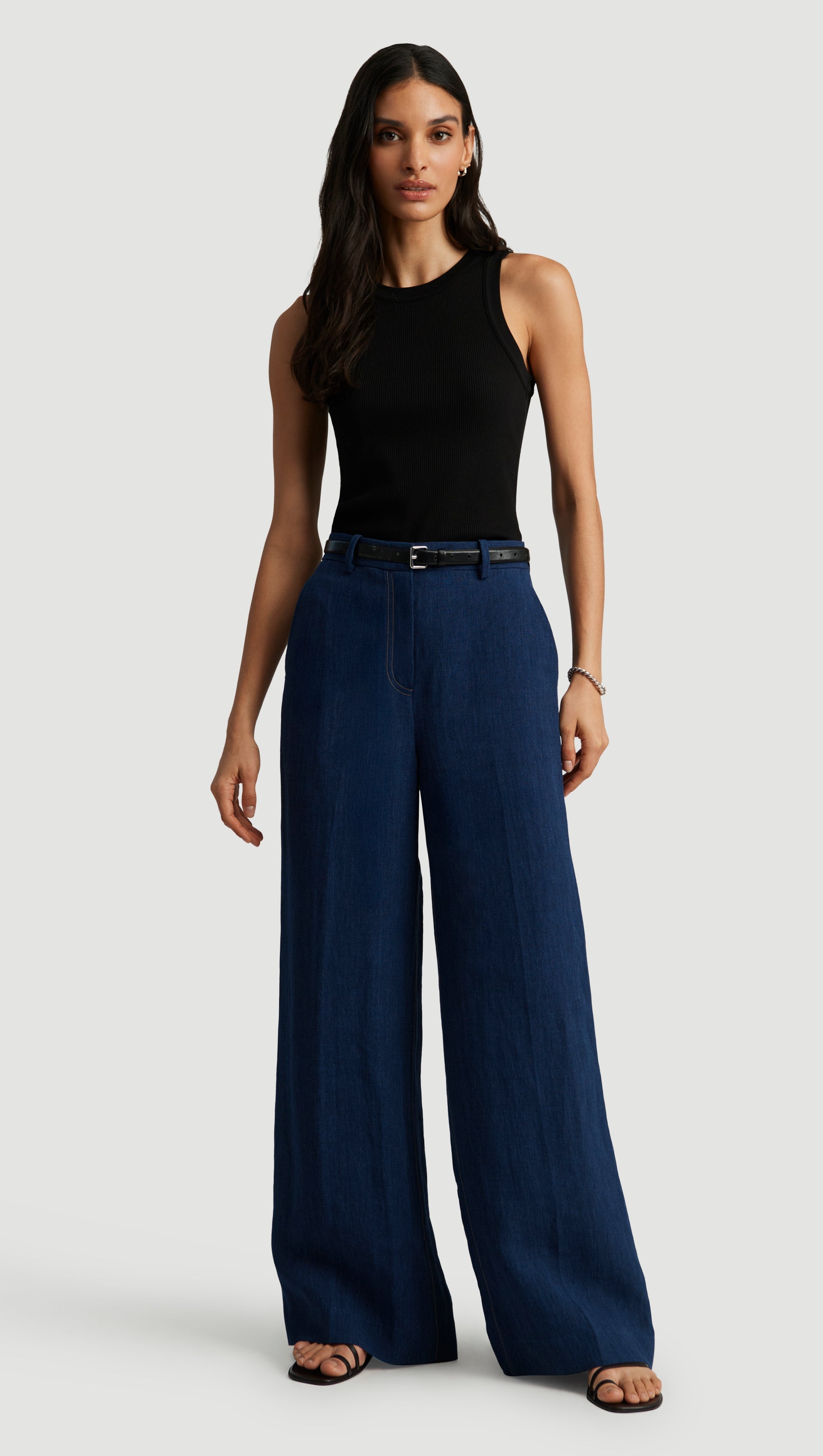 Park Trouser in Linen | Denim