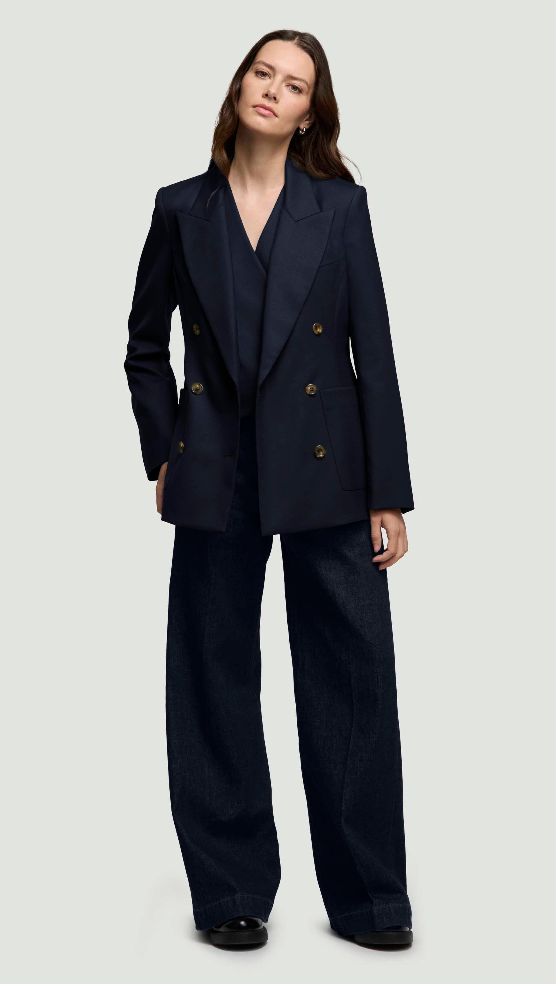 Chelsea Blazer in Seasonless Wool | Midnight