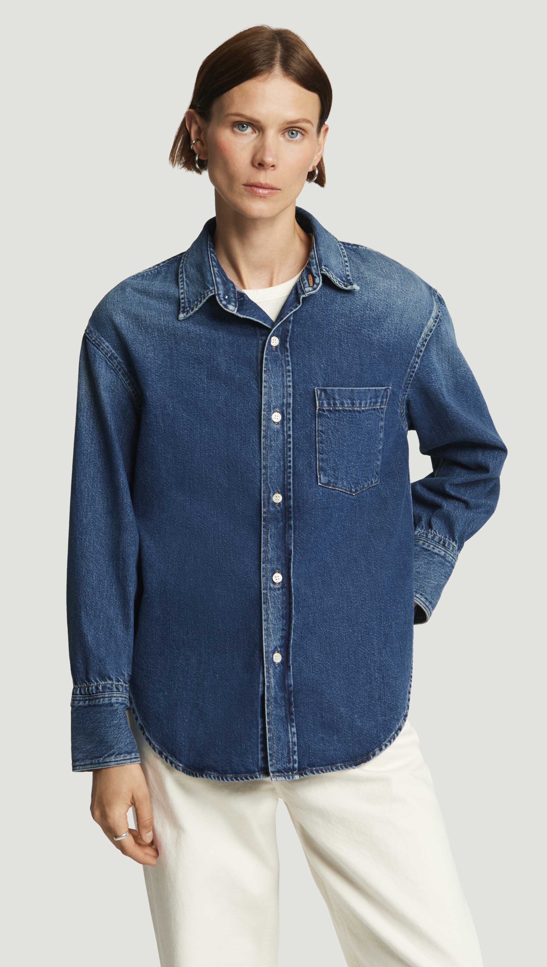 Harris Shirt in Regenerative Cotton | Clean Indigo