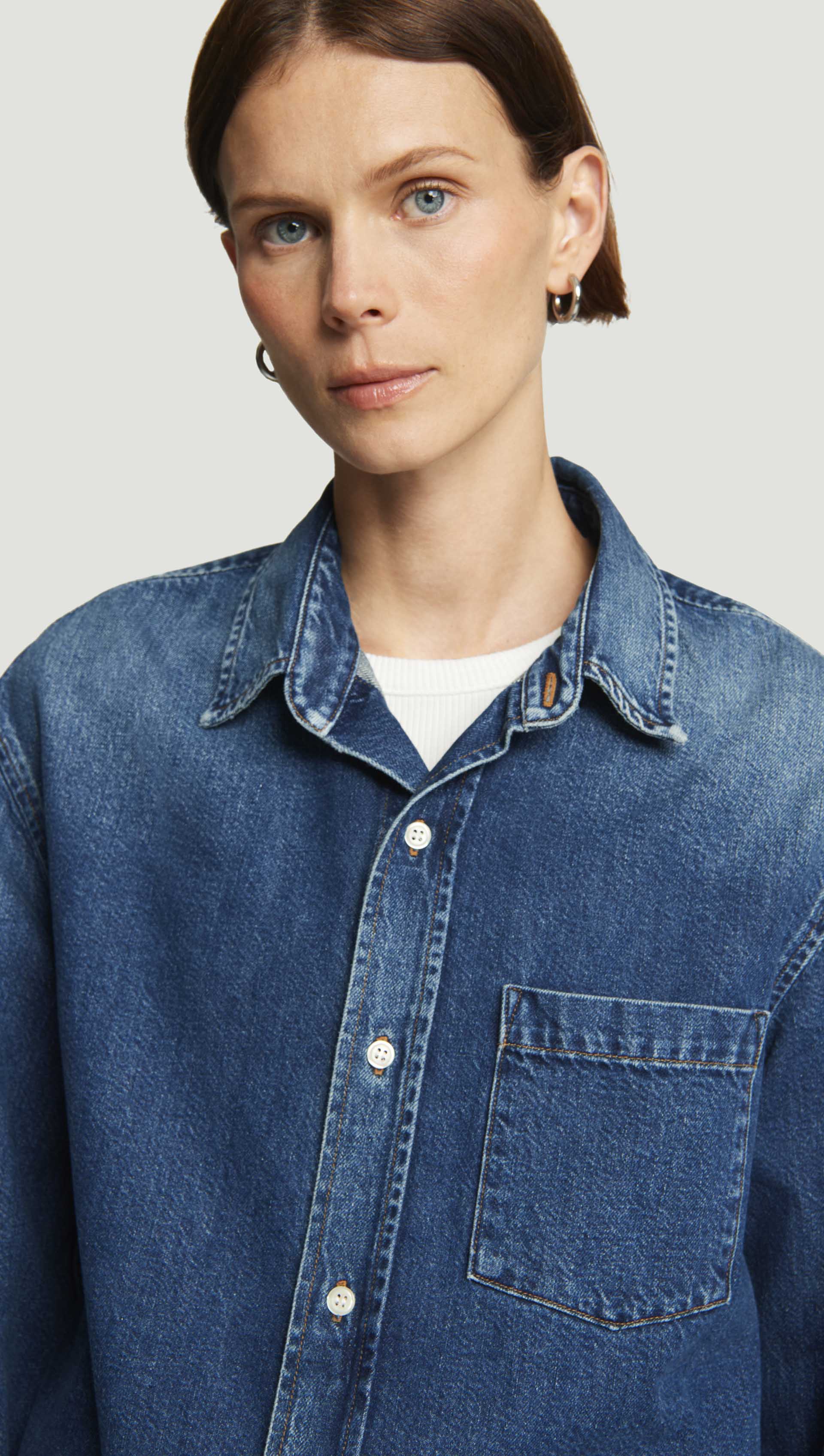 Harris Shirt in Regenerative Cotton | Clean Indigo