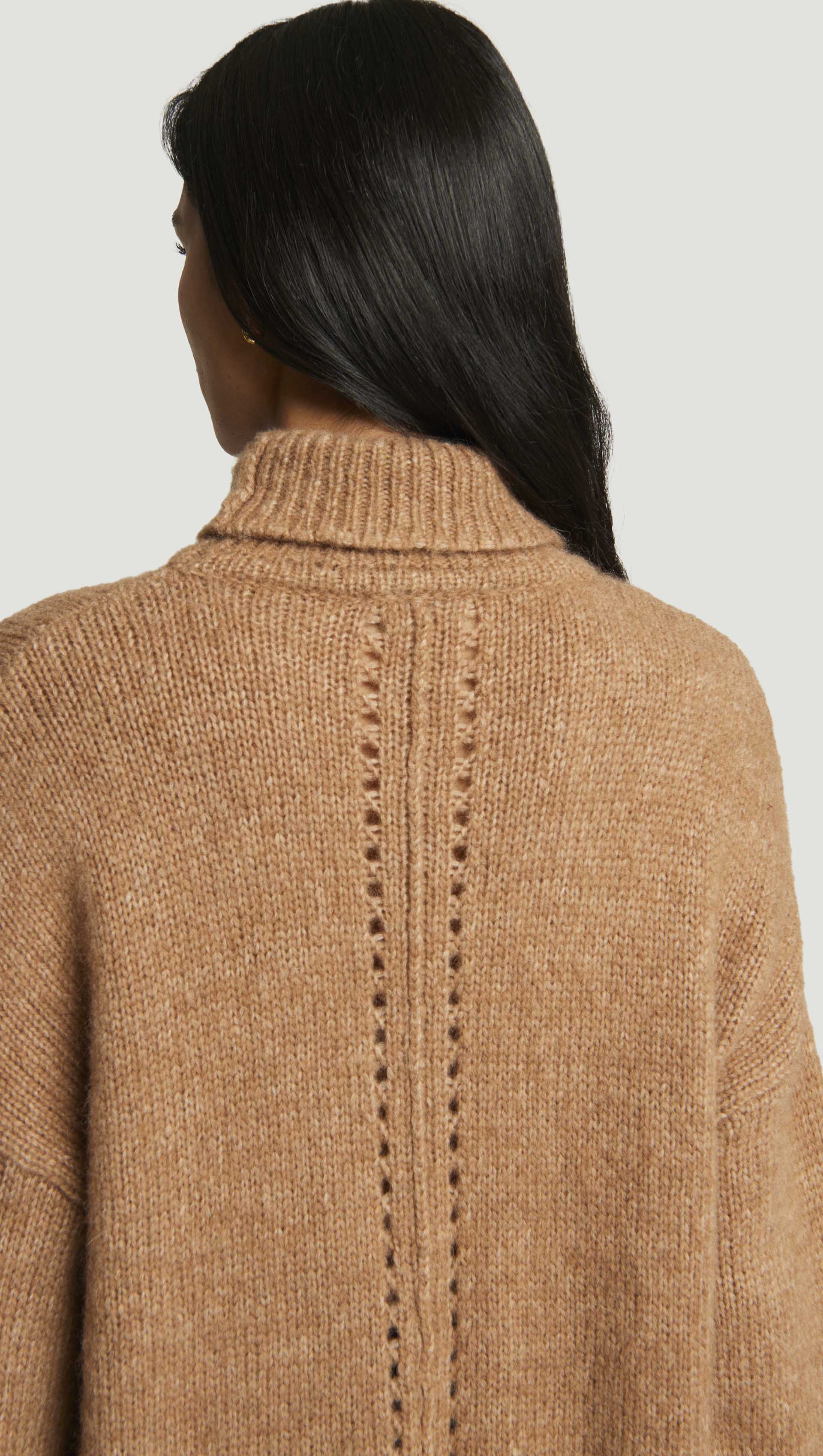 Plush Turtleneck Sweater in Luxe Wool | Camel