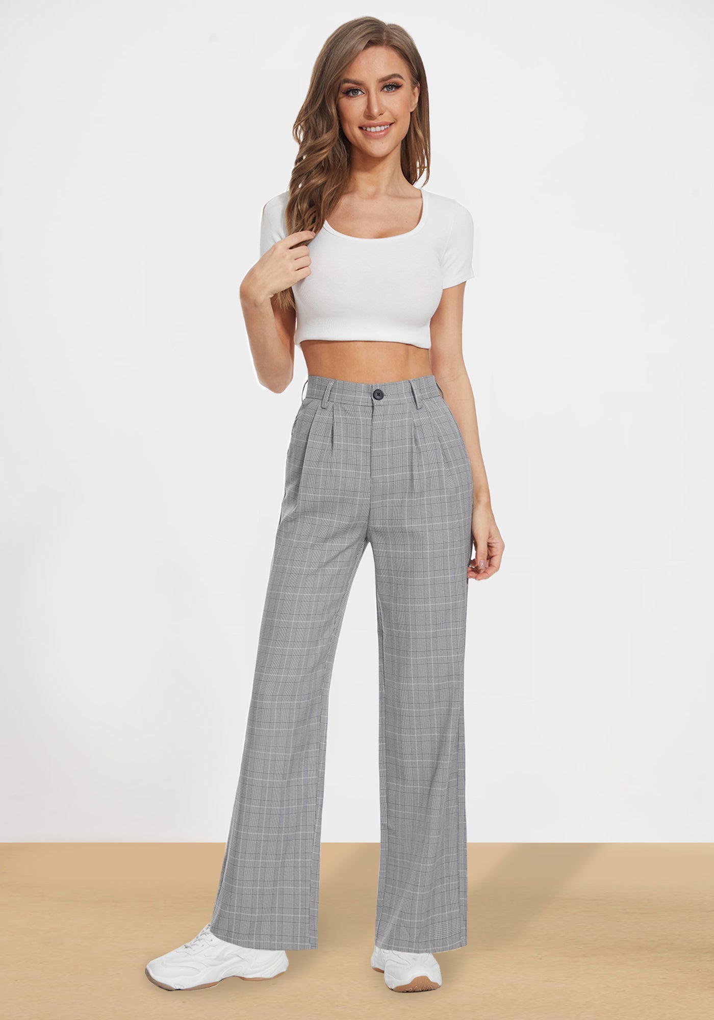 Casual Wide-Leg Pants