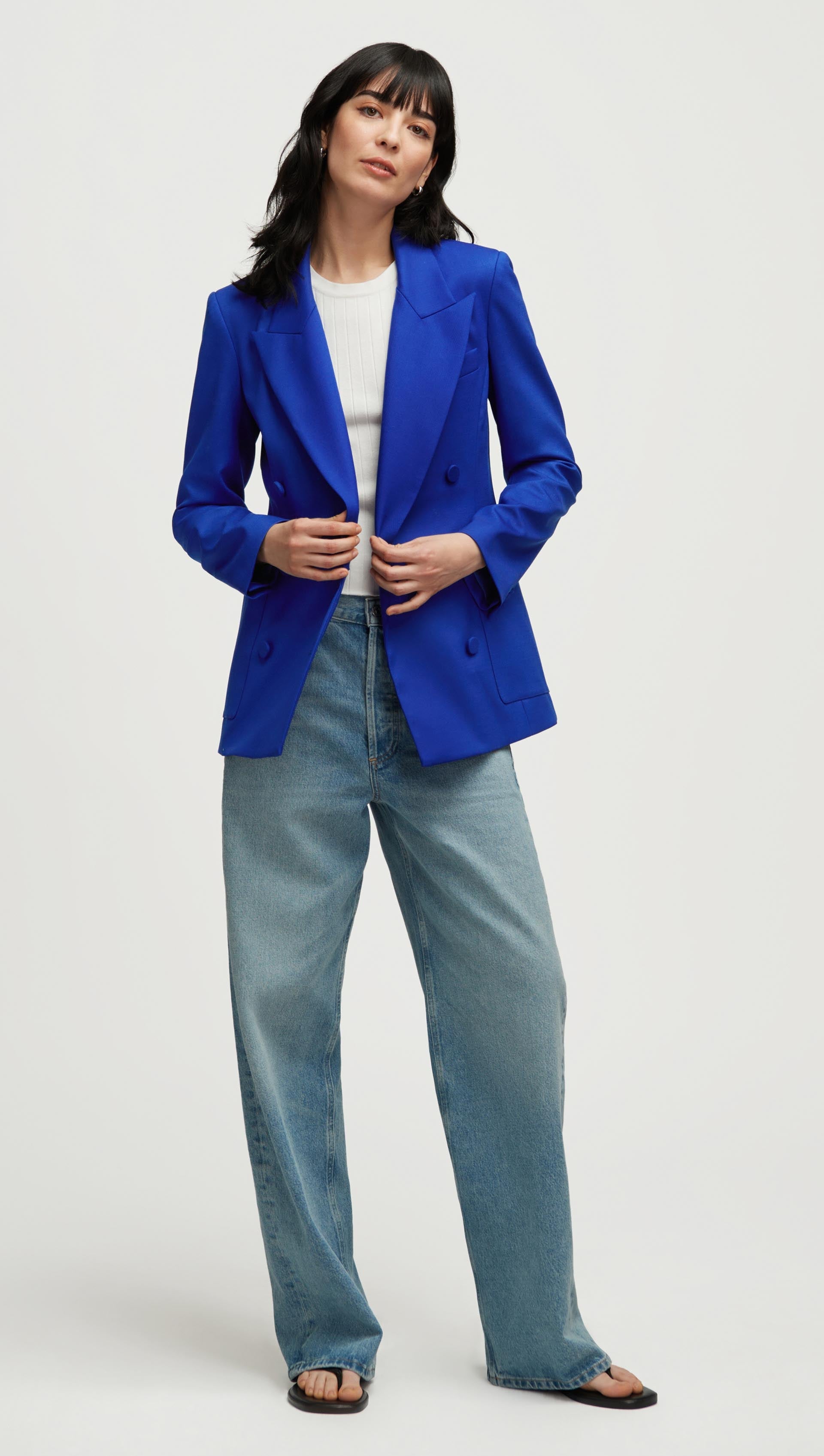 Chelsea Blazer in Seasonless Wool | Lapis