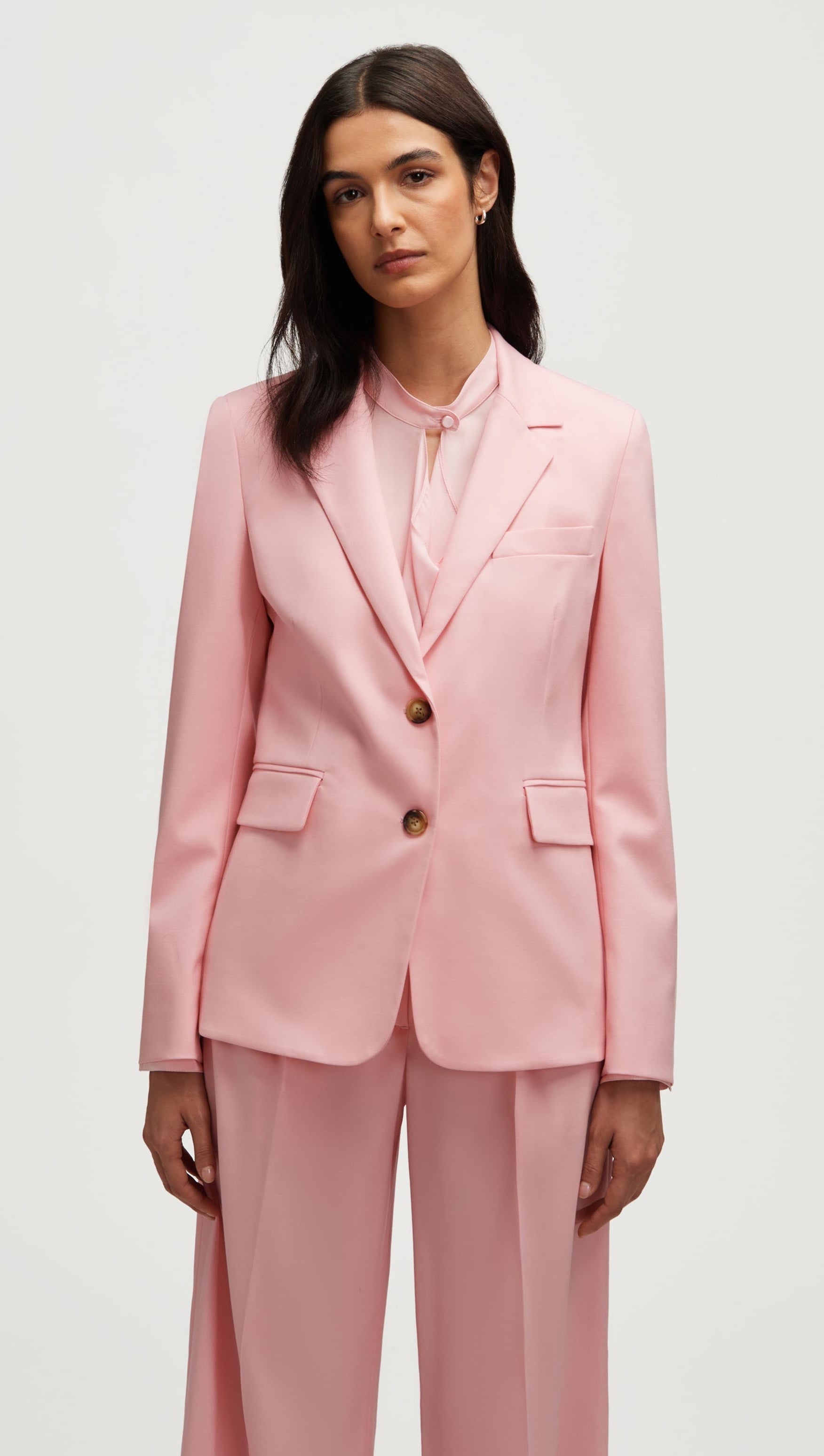 Copain Blazer in Seasonless Wool | Soft Pink