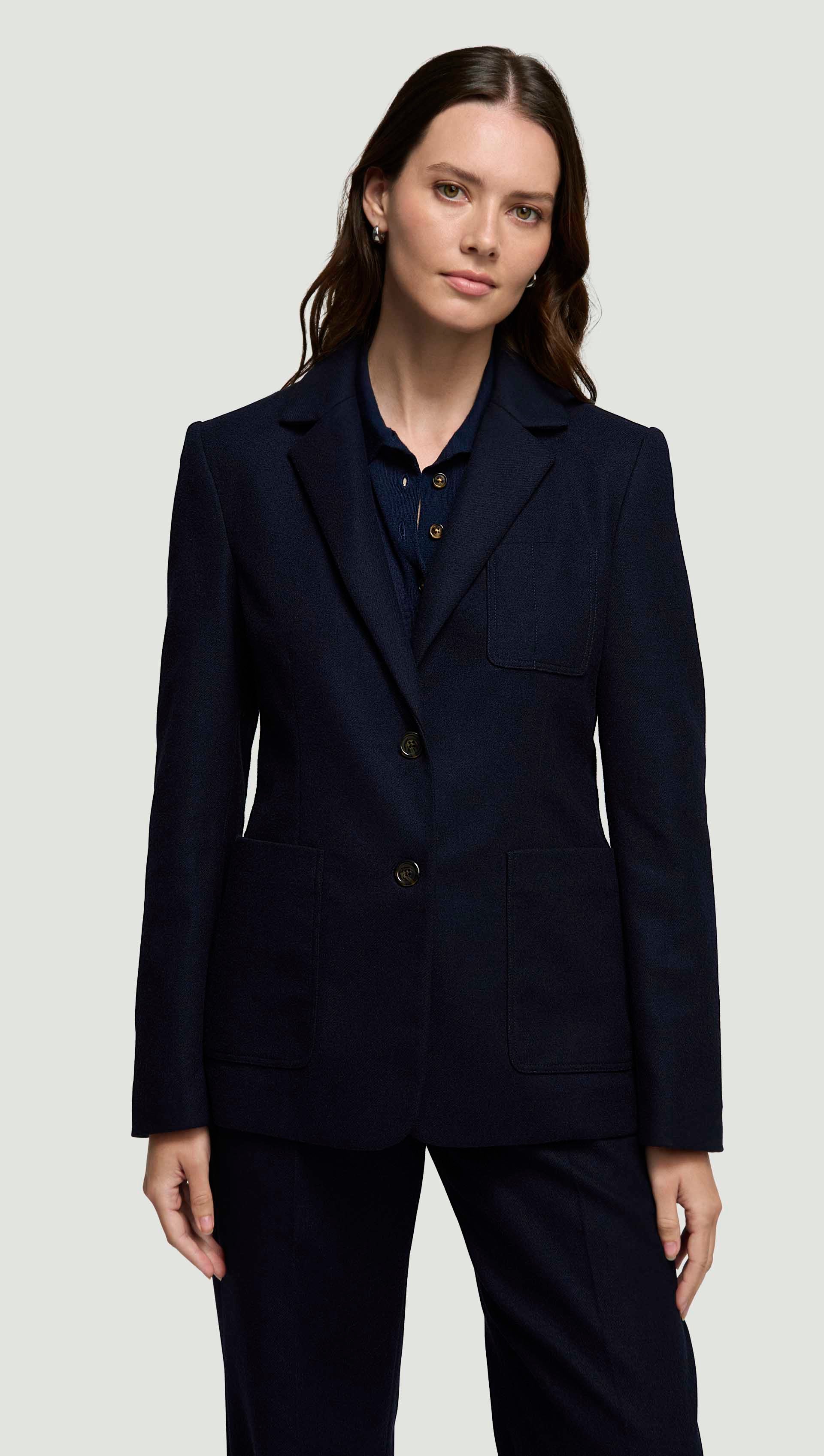 Unlined Weekend Blazer in Double-Faced Wool | Navy
