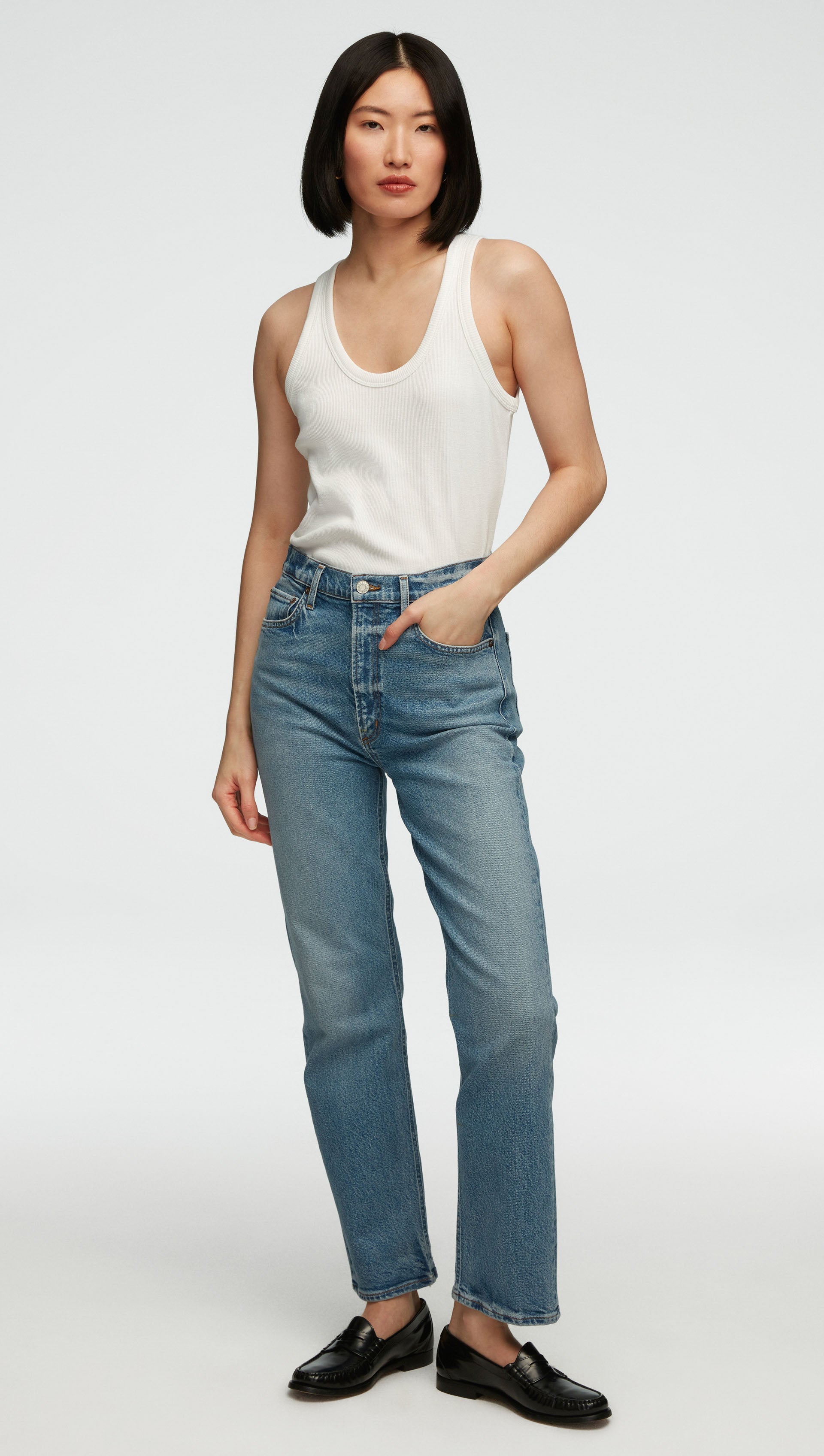 AGOLDE x High Rise Stovepipe | Neptune